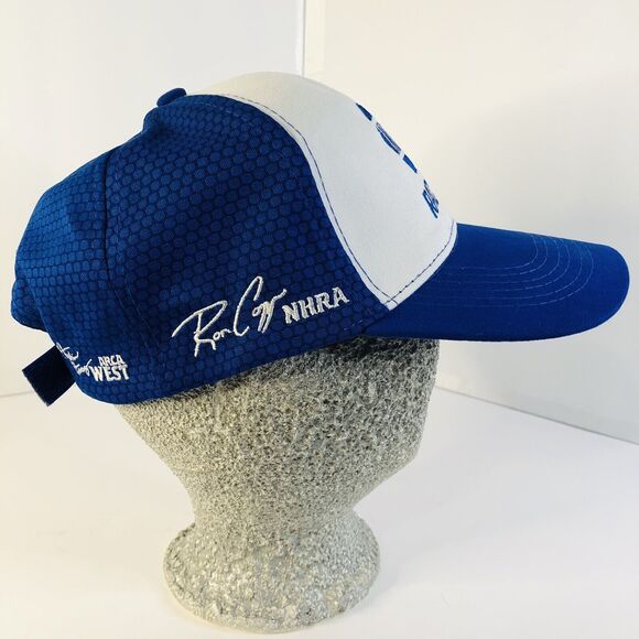 Racing Cap NASCAR NHRA IndyCar Outlaws Arca West Adjustable Hat Blue Team NAPA - Picture 10 of 13